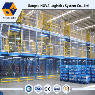 Gudang penyimpanan logam baja multi-tier mezzanine