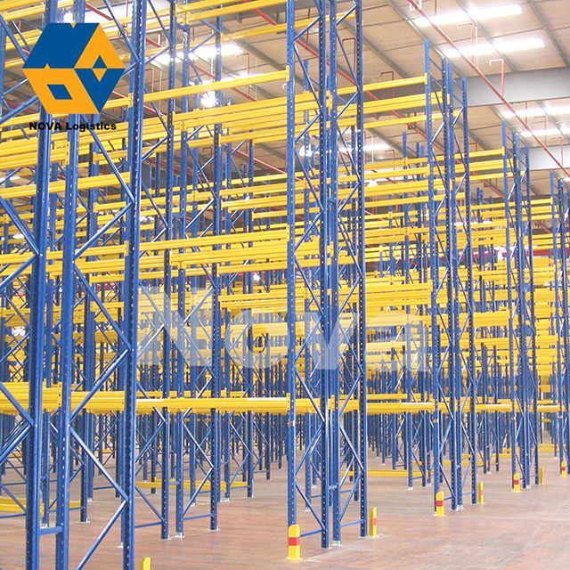  Gudang penyimpanan kepadatan tinggi tugas berat stainless steel vna palet racking