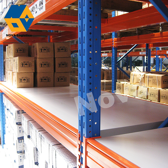 Gudang multi-tier 1000kg Memuat rak palet penyimpanan logam tugas berat