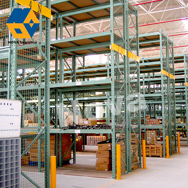  Gudang penyimpanan kepadatan tinggi tugas berat stainless steel vna palet racking