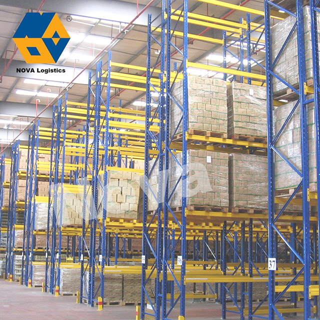  Gudang penyimpanan kepadatan tinggi tugas berat stainless steel vna palet racking
